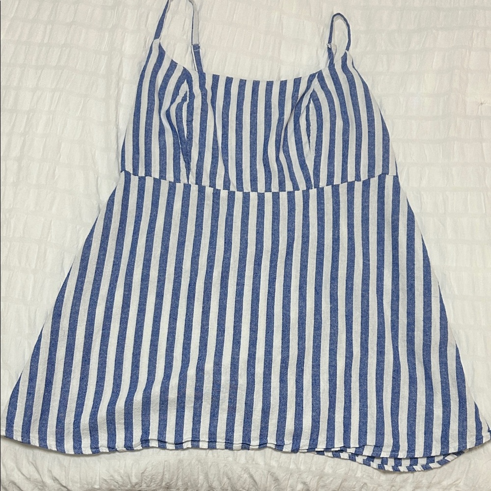 Old Navy Blue and White Striped Women's Dress